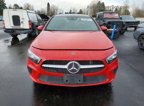 WDD3G4FB0KW022482 2019 MERCEDES-BENZ A Red Widok z przodu