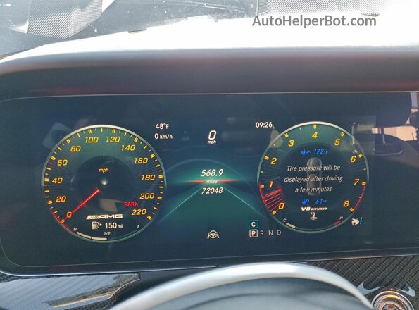 WDD7X8KB8KA005960 2019 MERCEDES-BENZ AMG Серый Вид щитка приборов