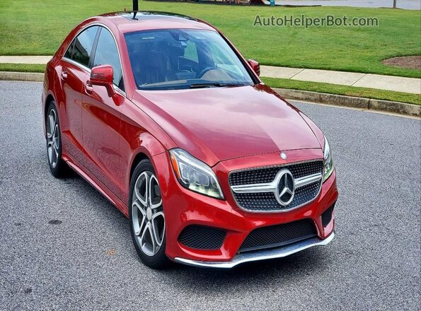 WDDLJ6FB2GA160705 2016 MERCEDES-BENZ CLS-CLASS Red Przód lewy