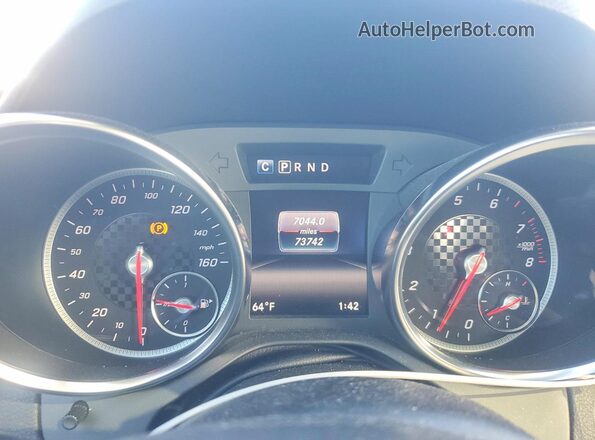 WDDPK3JA0HF135530 2017 MERCEDES-BENZ SLC White Вид щитка приладів