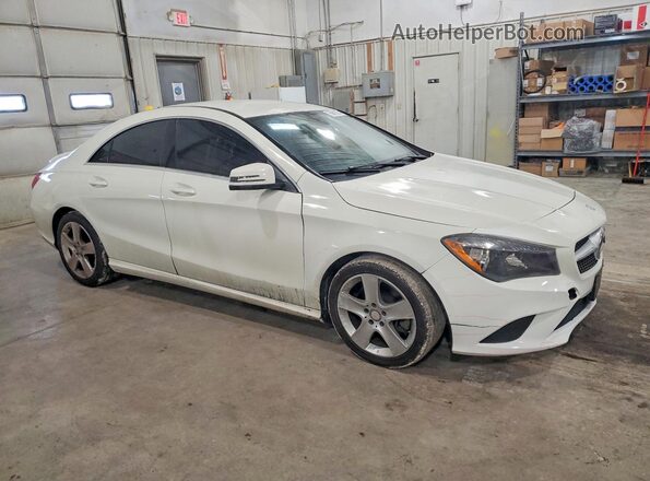 WDDSJ4EB0GN349556 2016 MERCEDES-BENZ CLA-CLASS Белый Передняя правая четверть