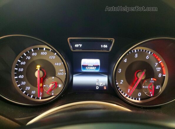 WDDSJ4EB0GN349556 2016 MERCEDES-BENZ CLA-CLASS Белый Вид щитка приборов