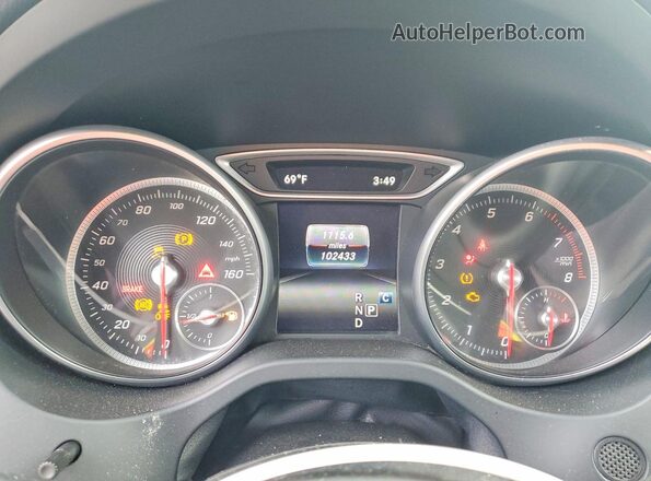 WDDSJ4EB2HN416045 2017 MERCEDES-BENZ CLA-CLASS White ხელსაწყოთა პანელის ხედი