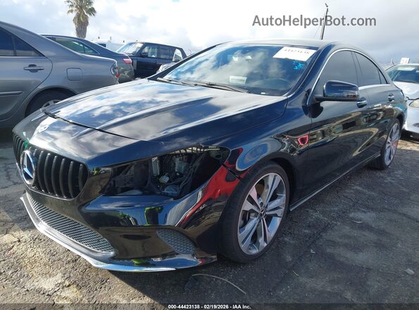 WDDSJ4EB7JN653183 2018 MERCEDES-BENZ CLA 250 Черный Передняя левая четверть
