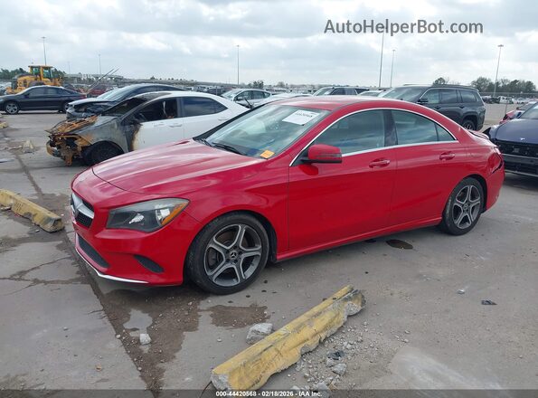 WDDSJ4EB9JN605362 2018 MERCEDES-BENZ CLA 250 Красный Передняя левая четверть