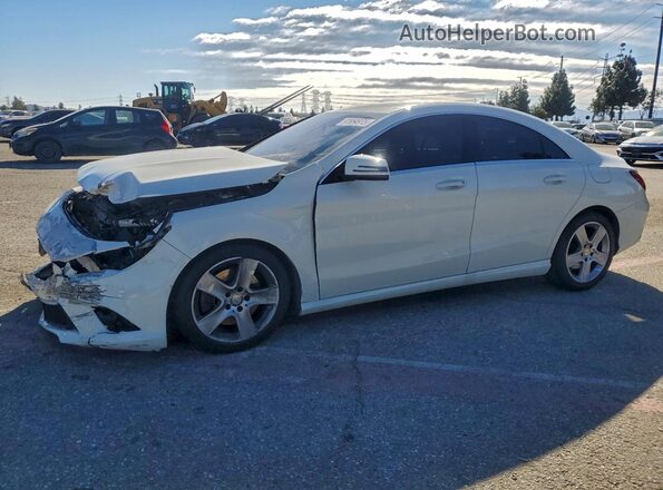 WDDSJ4EBXGN384329 2016 MERCEDES-BENZ CLA-CLASS Белый Передняя левая четверть