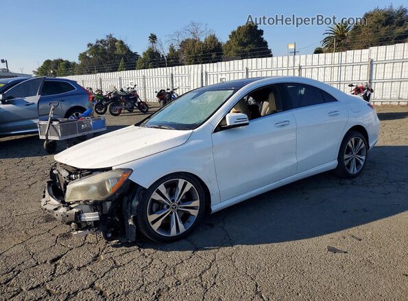 WDDSJ4GB2KN724403 2019 MERCEDES-BENZ CLA-CLASS Белый Передняя левая четверть