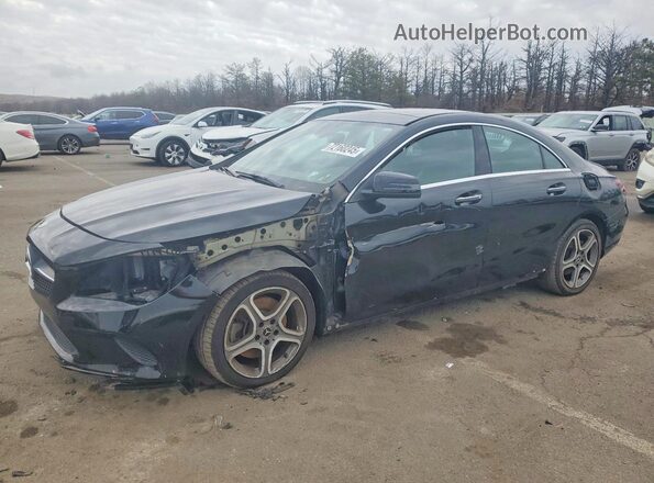 WDDSJ4GB7JN643153 2018 MERCEDES-BENZ CLA-CLASS Черный Передняя левая четверть