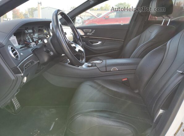 WDDUG6DB4HA294767 2017 MERCEDES-BENZ S White Widok wnętrza z przodu