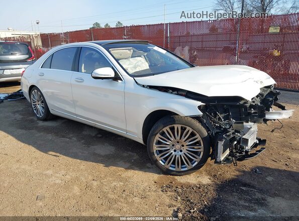WDDUG8CB1HA306032 2017 MERCEDES-BENZ S-CLASS Белый Передняя правая четверть