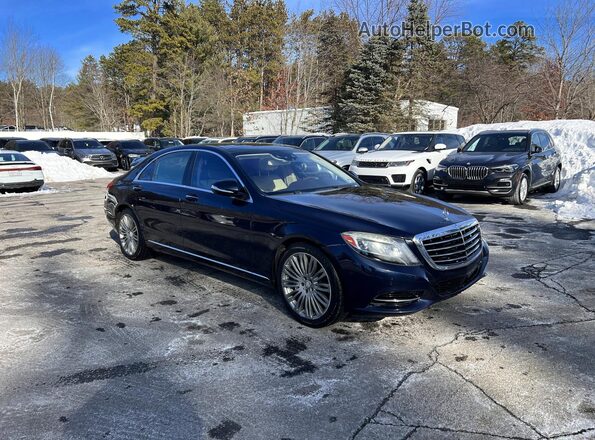 WDDUG8CB3GA248021 2016 MERCEDES-BENZ S Синий Передняя левая четверть