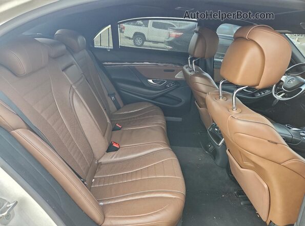 WDDUG8CB8GA209067 2016 MERCEDES-BENZ S White Widok tylnych siedzeń