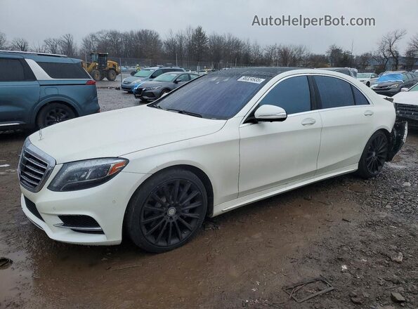 WDDUG8CB8GA224460 2016 MERCEDES-BENZ S Белый Передняя левая четверть