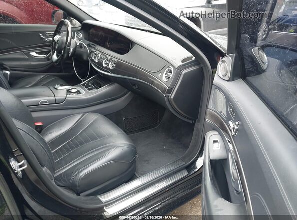 WDDUG8DB1KA444157 2019 MERCEDES-BENZ S-CLASS Black Widok wnętrza z przodu