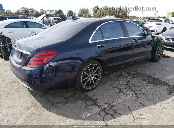 WDDUG8DB2JA380743 2018 MERCEDES-BENZ S-CLASS Синий Задняя правая четверть