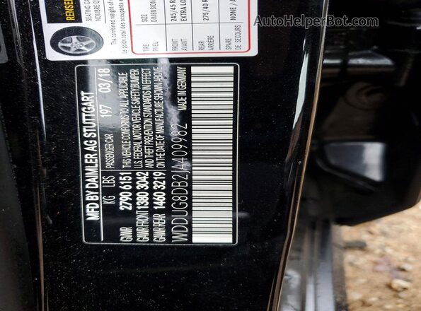WDDUG8DB2JA409982 2018 MERCEDES-BENZ S Black Engine compartment view