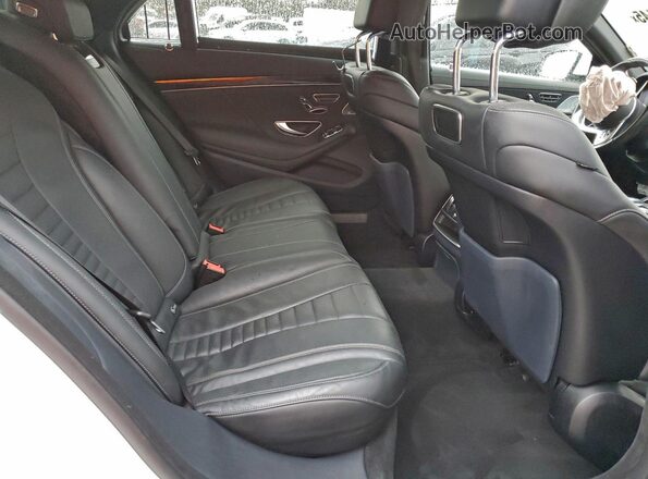 WDDUG8DB2JA412378 2018 MERCEDES-BENZ S White Widok tylnych siedzeń