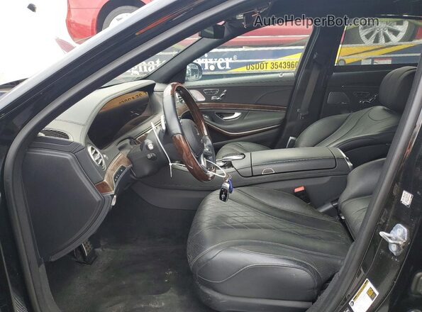 WDDUG8DB2KA454986 2019 MERCEDES-BENZ S Черный Вид салона спереди