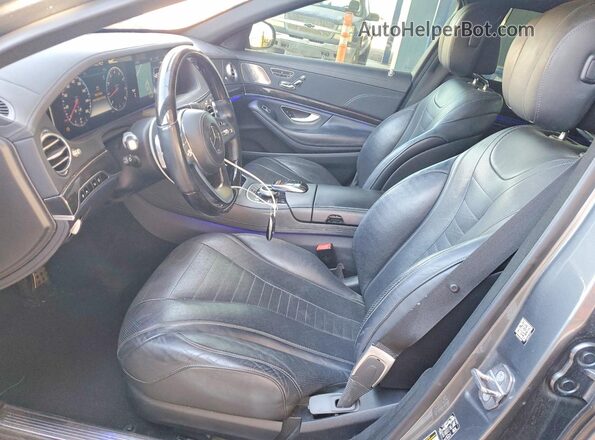WDDUG8DB3KA426694 2019 MERCEDES-BENZ S Серый Вид салона спереди