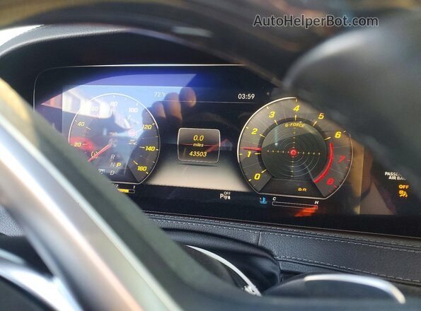 WDDUG8DB5KA438412 2019 MERCEDES-BENZ S Black Widok zestawu wskaźników