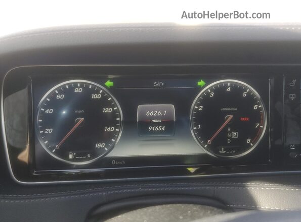 WDDUG8FB2HA304933 2017 MERCEDES-BENZ S Black ხელსაწყოთა პანელის ხედი