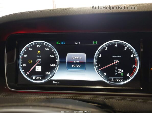 WDDUG8FB4GA242773 2016 MERCEDES-BENZ S-CLASS Черный Вид задних сидений
