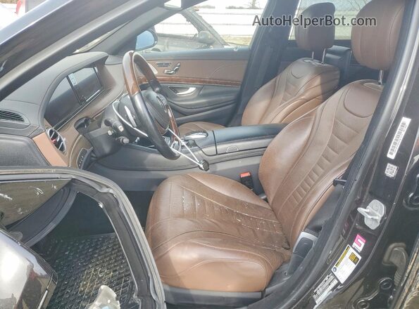 WDDUG8FB9HA309501 2017 MERCEDES-BENZ S Черный Вид салона спереди