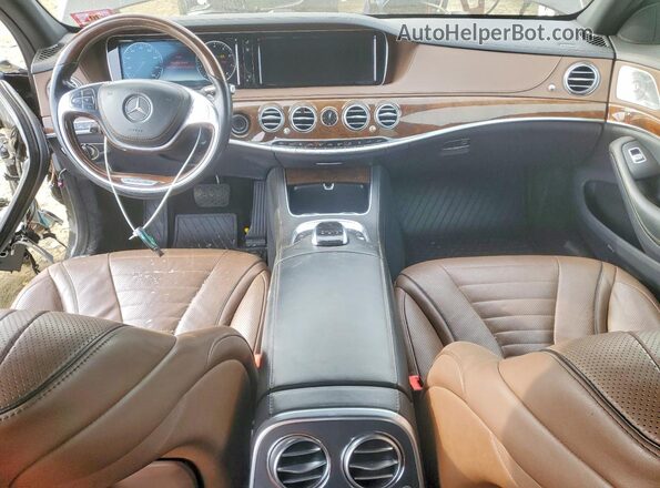 WDDUG8FB9HA309501 2017 MERCEDES-BENZ S Черный Вид панели приборов