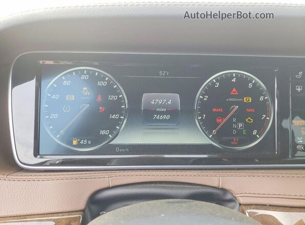 WDDUG8FB9HA309501 2017 MERCEDES-BENZ S Черный Вид щитка приборов