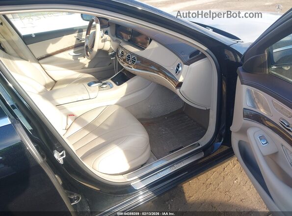 WDDUG8FBXGA225959 2016 MERCEDES-BENZ S-CLASS Black Widok wnętrza z przodu