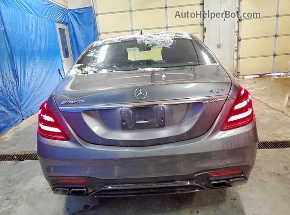 WDDUG8JB3JA422566 2018 MERCEDES-BENZ S Серый Вид сзади