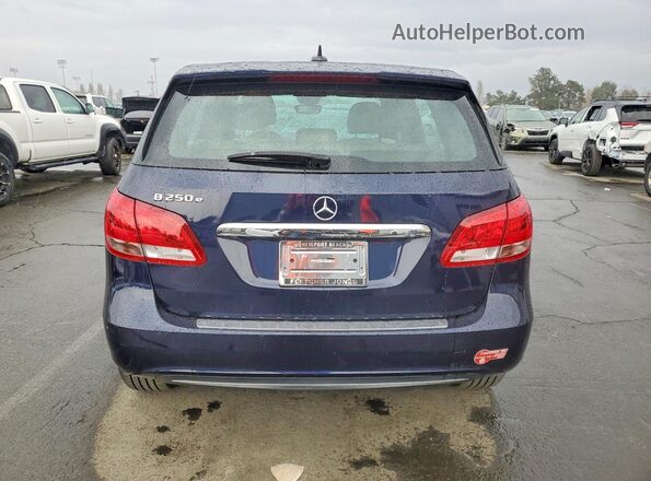 WDDVP9AB0HJ013946 2017 MERCEDES-BENZ B-CLASS Blue Вид ззаду