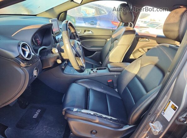 WDDVP9AB6HJ012302 2017 MERCEDES-BENZ B-CLASS Gray წინა სალონის ხედი