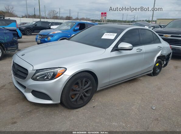 WDDWF4KB4HR306825 2017 MERCEDES-BENZ C-CLASS Silver Front left