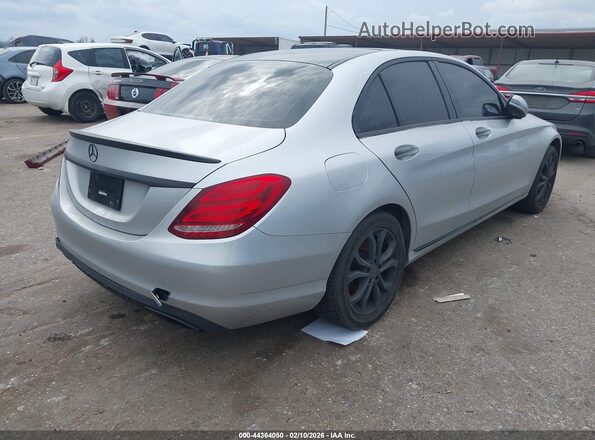 WDDWF4KB4HR306825 2017 MERCEDES-BENZ C-CLASS Silver Rear right