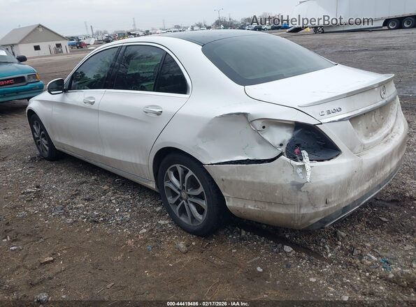 WDDWF4KB5GR126591 2016 MERCEDES-BENZ C-CLASS Белый Задняя левая четверть