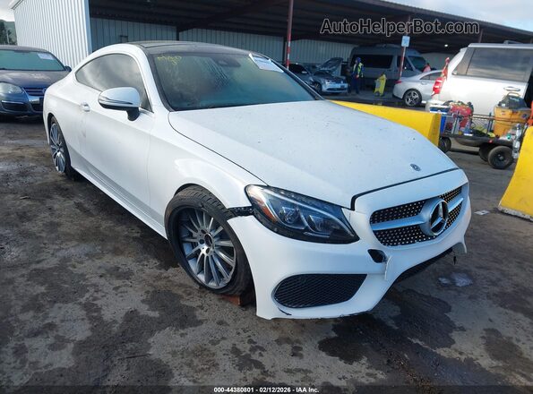 WDDWJ4JB5JF650140 2018 MERCEDES-BENZ C-CLASS Белый Передняя правая четверть
