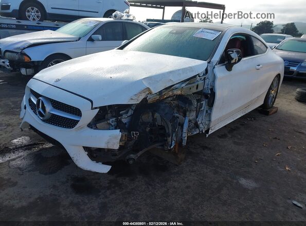 WDDWJ4JB5JF650140 2018 MERCEDES-BENZ C-CLASS Белый Передняя левая четверть
