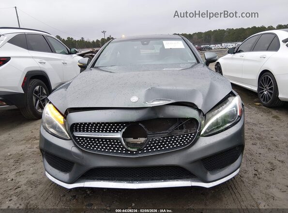 WDDWJ4JB6HF414235 2017 MERCEDES-BENZ C-CLASS Серый Вид задней части салона