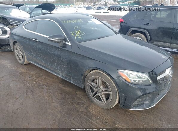 WDDWJ8EB3KF859069 2019 MERCEDES-BENZ C-CLASS Черный Передняя правая четверть