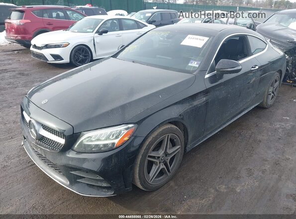 WDDWJ8EB3KF859069 2019 MERCEDES-BENZ C-CLASS Черный Передняя левая четверть