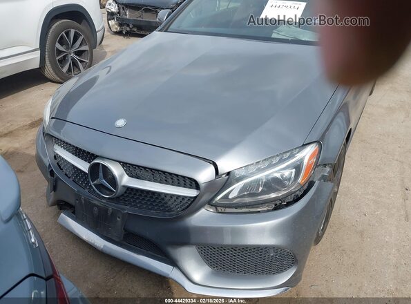 WDDWK4JB4HF424761 2017 MERCEDES-BENZ C-CLASS Серый Вид спереди