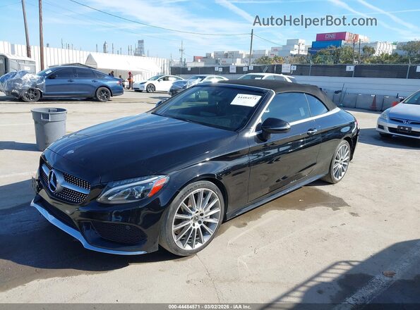 WDDWK4JB6HF531665 2017 MERCEDES-BENZ C-CLASS Черный Передняя левая четверть