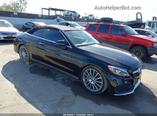 WDDWK4JB6HF531665 2017 MERCEDES-BENZ C-CLASS Черный Передняя правая четверть
