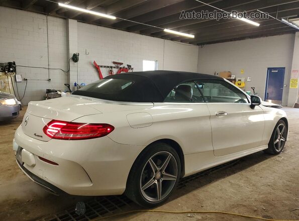 WDDWK4KB6HF443861 2017 MERCEDES-BENZ C White Задня права чверть