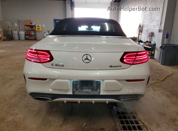 WDDWK4KB6HF443861 2017 MERCEDES-BENZ C White Вид ззаду
