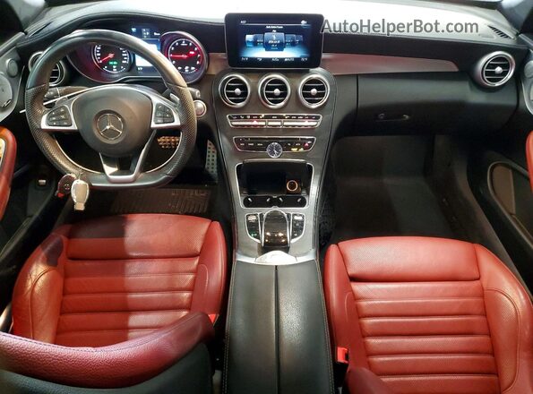 WDDWK4KB6HF443861 2017 MERCEDES-BENZ C White Вид панелі приладів