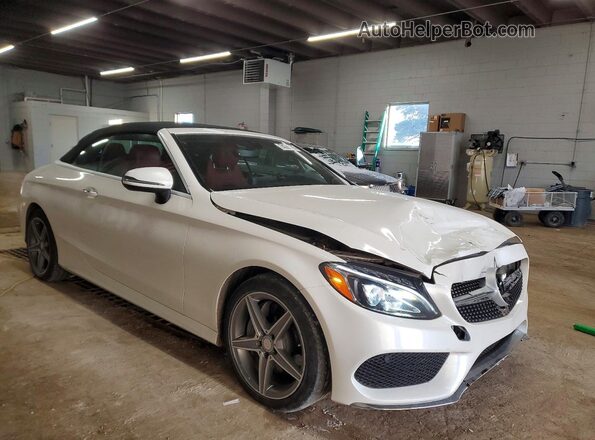 WDDWK4KB6HF443861 2017 MERCEDES-BENZ C White Передня права чверть