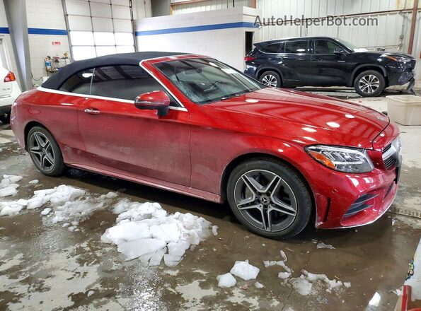 WDDWK8EB6KF913753 2019 MERCEDES-BENZ C Красный Передняя правая четверть