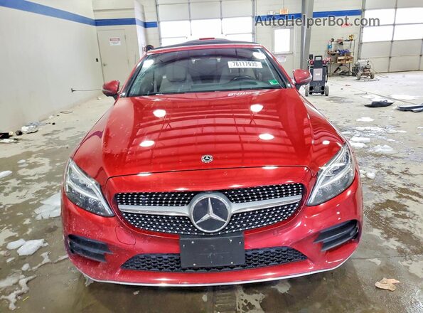 WDDWK8EB6KF913753 2019 MERCEDES-BENZ C Красный Вид спереди
